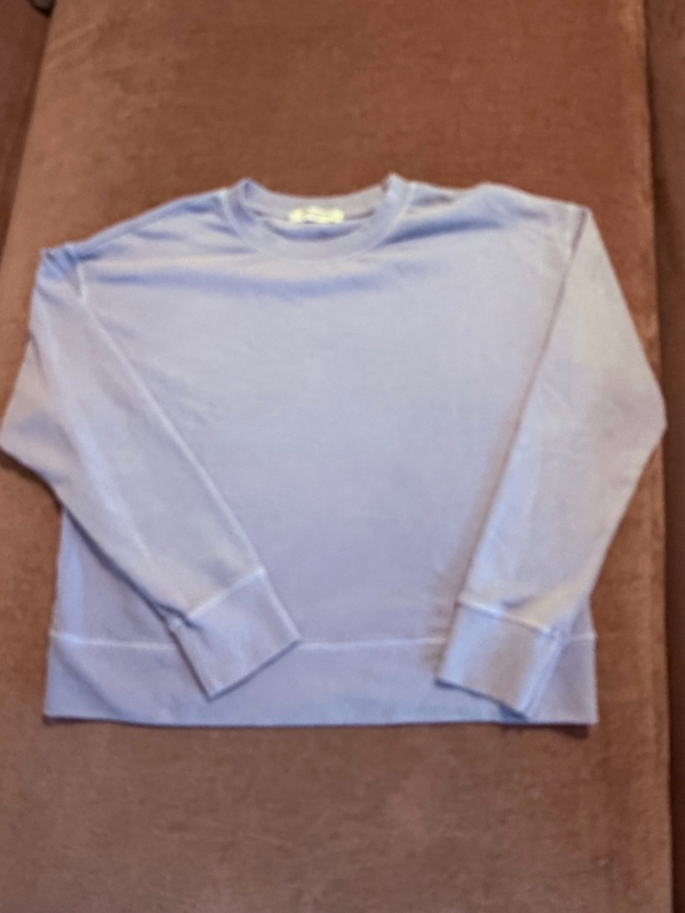 perfectwhitetee Blue Crewneck Sweatshirt Soft Knit Pullover Size S